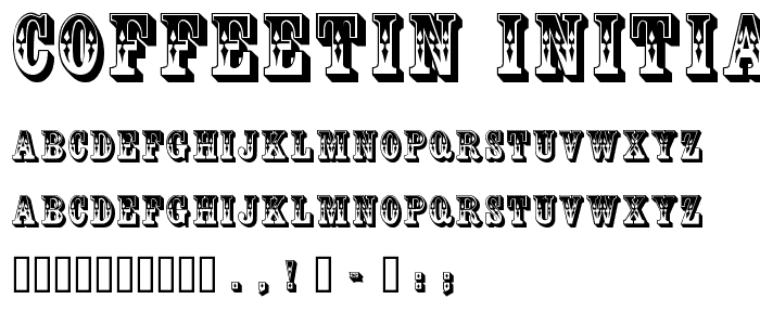 CoffeeTin Initials font